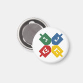 4つのdreidel マグネット (正面/裏面)