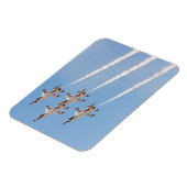 4つのF-16雷鳥は近い形で飛ぶ マグネット (左側)