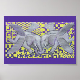 4つのWingsPhotoの拡大 ポスター