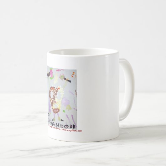 4つは野蛮なプレッツェルの人のマグを武装させました コーヒーマグカップ (正面右)