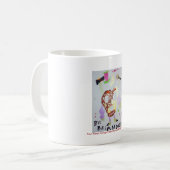 4つは野蛮なプレッツェルの人のマグを武装させました コーヒーマグカップ (正面左)