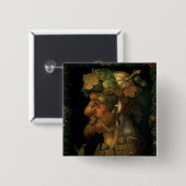 4つを描写するシリーズからの秋、 缶バッジ (正面&裏面)