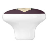 4つを絵を描いている"子犬"はピット・ブル犬の水彩画を注目します セラミックノブ (側面)