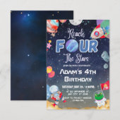 4つ星に到達！宇宙の第四弾 招待状 (正面/裏面)