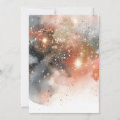 4つ星の宇宙飛行士を撃つ4誕生日 招待状 (裏面)