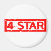 4つ星スタンプ マグネット (正面)