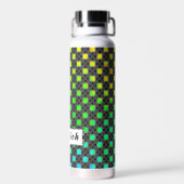 4つ無地の星サークルクロスbyケネス・ヨンチッチ ウォーターボトル (背面)