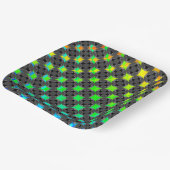 4つ無地の星サークルクロスbyケネス・ヨンチッチ ペーパープレート (傾斜あり)