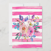 4と女ファンシーの子フローラ4th誕生日 招待状 (裏面)