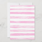 4と素晴らしい女の子ピンク&金ゴールド4th誕生日 招待状 (裏面)