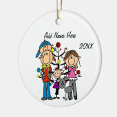 4のカスタムオーナメントファミリー セラミックオーナメント (左)
