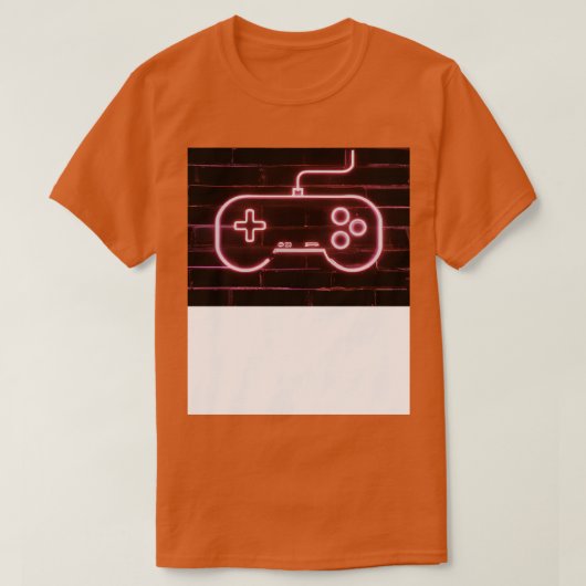 4のネオンゲームコントローラ Tシャツ (デザイン正面)