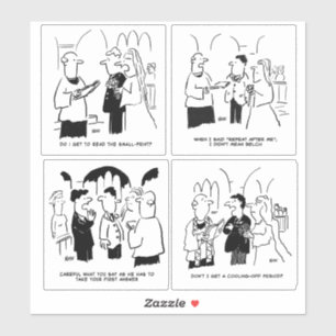 4の漫画おもしろいのセット結婚。 シール