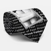 4の誇り高い父-自身の写真とカスタマイズ ネクタイ (ロール)