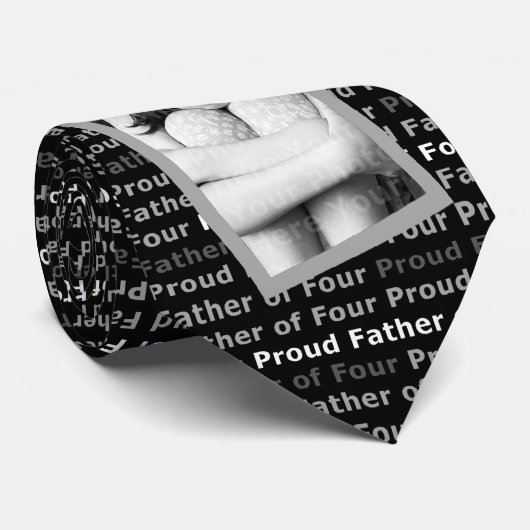 4の誇り高い父-自身の写真とカスタマイズ ネクタイ (ロール)