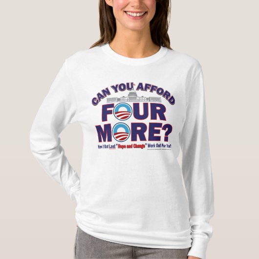 4をもっとできることができます Tシャツ (正面)