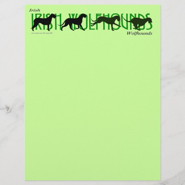 4アイリッシュウルフハウンドシルエット (正面)