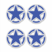 4アメリカンスターステンシルヴィンテージデカール シール (正面)