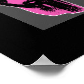 4アートポップ・アートのヘッドフォン ポスター (角)