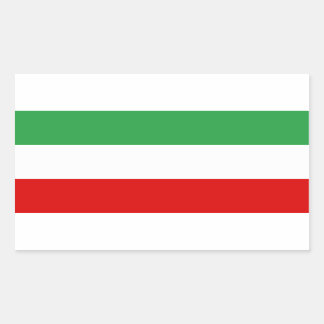 4イラン三色国旗 長方形シール