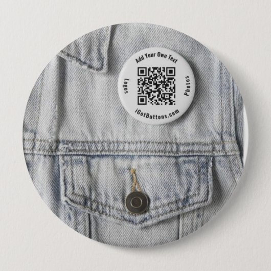 4インチラウンドバターカスタムム 缶バッジ (正面)