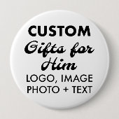 4インチ丸ボタンピンバッジカスタムギフト 缶バッジ (正面)