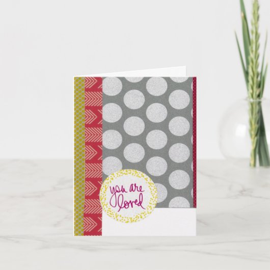 4インチx 5.6インチの折り畳みカードが好き サンキューカード (正面)