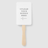 4インチx 6インチファン結婚式 プログラム ハンドファン (裏面)