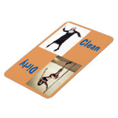 4インチx 6インチ踊りのNun& Sexy Dancer Clean/Dirty マグネット (左側)