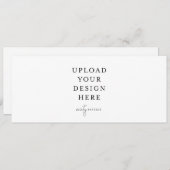 4インチx 9.5インチ幅の狭い招待状 – 横 招待状 (正面/裏面)