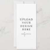 4インチx 9.5インチ狭い招待状-ポートレート 招待状 (裏面)