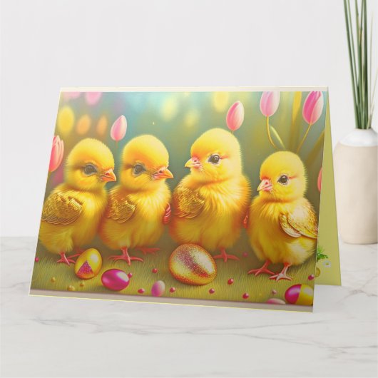 4イースターチキン&フラワーコレクション カード (正面)