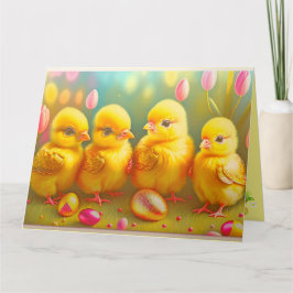 4イースターチキン&フラワーコレクション カード
