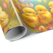 4イースターチキン&フラワーコレクション ラッピングペーパー (ロールコーナー)