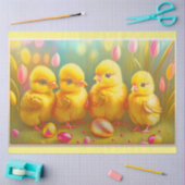 4イースターチキン&フラワーコレクション 薄葉紙 (クラフト)