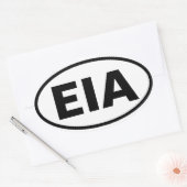 4エドモントン「EIA」 楕円形シール (封筒)