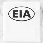 4エドモントン「EIA」 楕円形シール (バッグ)