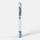 4エレガントフォトブルーヴィンテージフローラ SAMSUNG GALAXYケース (右側面)