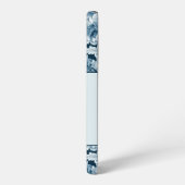 4エレガントフォトブルーヴィンテージフローラ SAMSUNG GALAXYケース (左側面)