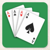 4エースコースターセット スクエアペーパーコースター (正面)