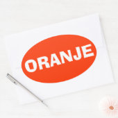 4オランダ「オランジェ」 楕円形シール (封筒)