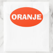 4オランダ「オランジェ」 楕円形シール (バッグ)