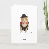 4カおもしろい国語で猫と子猫を愛するバレンタイン シーズンカード (裏面)