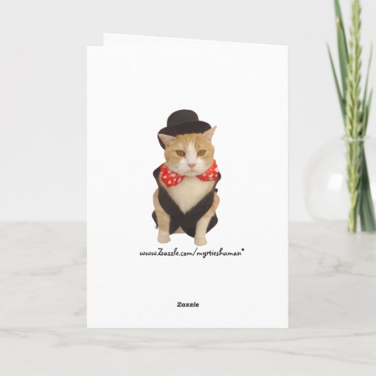 4カおもしろい国語で猫と子猫を愛するバレンタイン シーズンカード (裏面)