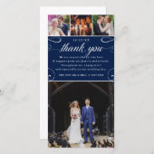 4カスタムフォト結婚カラーお礼フォトカード サンキューカード (正面/裏面)