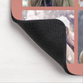 4カスタム写真チュンキーモノグラムテラコッタ マウスパッド (コーナー)