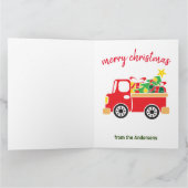 4カスタム写真🎄フェスティバルクリスマス カード (内部)