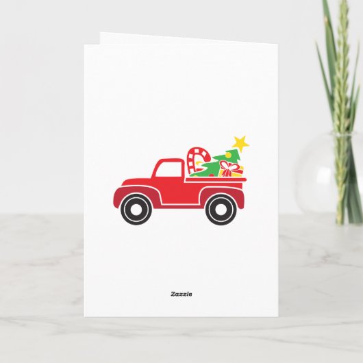 4カスタム写真🎄フェスティバルクリスマス シーズンカード (裏面)