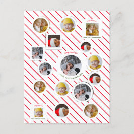 4カスタム写真🎄ホリデーギフト インビテーションポストカード