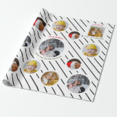 4カスタム写真🎄ホリデークリスマスプレゼント ラッピングペーパー (アンロールド)